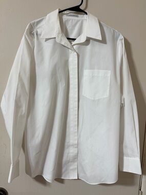 Foxcroft White women's Dress Shirt with Chest Pocket